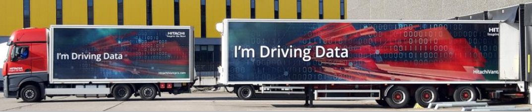 Deliveries of Hitachi Vantara racks to the European region contain only re-usable electrostatic discharge (ESD) safe bags and special designed re-usable Hitachi Transport units, virtually eliminating usage of packing materials.